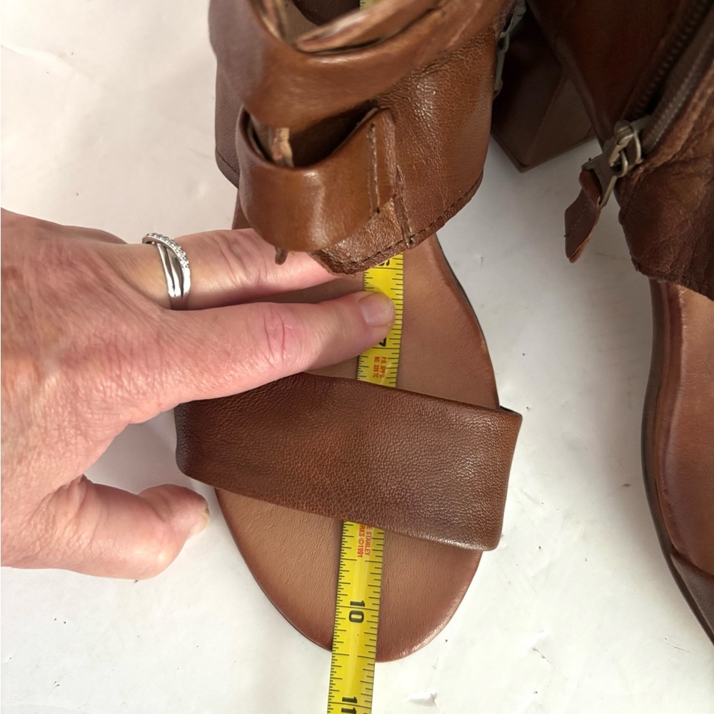Miz Mooz brandy leather Azavea heeled sandals - Picture 14 of 14